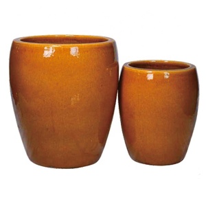 Pots à plantes en céramique en gros, grands pots à <span class=keywords><strong>fleurs</strong></span> émaillés sur pied pour la décoration des halls d'hôtel - Product Image 6
