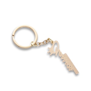 Hot Selling Crown Design <b>Gold</b> Plated Customize Debossed Souvenir Metal Keyhain - Product Image 2