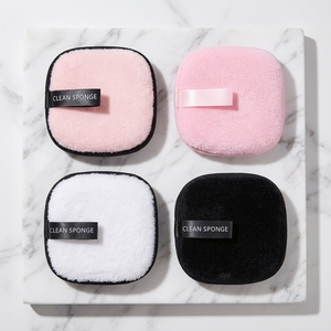 Éponge démaquillante <span class=keywords><strong>réutilisable</strong></span> en microfibre, carrée, douce, pour le nettoyage du visage, à faire mousser avec de l'eau, lavable, lingette effaçante pour le visage - Product Image 5
