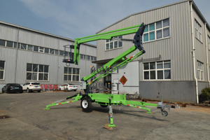 Piattaforma aerea telescopica trainabile a braccio articolato tipo Spider, alimentata elettricamente, diesel o benzina, da <span class=keywords><strong>20ft</strong></span>, 30ft, 40ft, 50ft, 60ft - Product Image 2