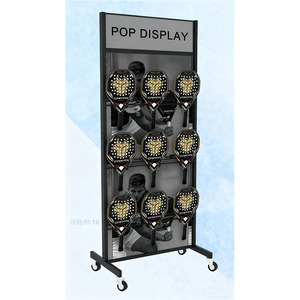 라켓을위한 양면 방식으로 철 디스플레이 랙 POP 디스플레이 철 라켓 랙 - Product Image 4