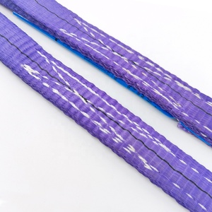 批量供应 1T 1000kg 双层平眼吊带 高强度聚酯吊带 - Product Image 2