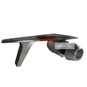 アビエーションファニチャー アビエイター ウィングデスク メタルアルミニウム 本物の航空機翼テーブル 飛行機 スピットファイア デスク アルミロフトインダストリー - Product Image 4