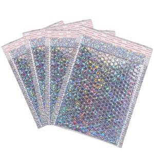 Enveloppes en polybulle prêtes à l'emploi, colorées, avec revêtement laser, autocollantes, imperméables et durables pour accessoires de perruques, livraison express - Product Image 1