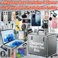 Boîte mystère garantie avec smartphone, montre connectée, écouteurs, électronique aléatoire, 5 pièces, cadeau surprise, boîte aveugle