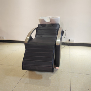 Moderna Estación de Lavado de Cabello, Silla de Lavado Reclinable para Barbería, Equipo de Salón de Belleza, Silla de Champú Eléctrica con Tazón de Cerámica - Product Image 6