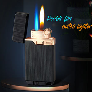 Encendedor divertido DEBANG El más nuevo encendedor de gas de llama de chorro de doble fuego y encendedor de cigarros de llama normal - Product Image 5