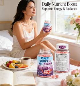 Gomitas Multivitamínicas Sin Azúcar para Mujeres OEM |   con Hierro, Calcio, Inositol, D3 <span class=keywords><strong>y</strong></span> <span class=keywords><strong>B12</strong></span> para el Apoyo al Bienestar Femenino - Product Image 2
