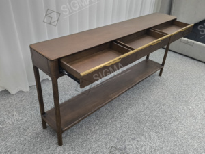 Luxuriöses Sideboard Holz-Schrank mit 4 Türen für Wohnzimmer und Esszimmer - Product Image 6