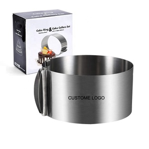 Stampo Ovale Regolabile di Alta Qualità per Dolci, Decorazioni, Mousse e Torte, Anello Multiuso in Acciaio Inox per Pasticceria - Product Image 1