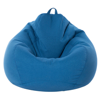 Canapé pouf gonflable en mousse, pouf confortable en mousse à mémoire de forme, fauteuil inclinable de salon avec mini repose-pieds