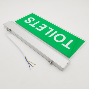 Señal de salida LED de mejor precio al por mayor, indicador LED de salida de emergencia de seguridad contra incendios con batería recargable - Product Image 1