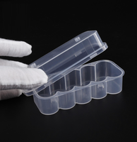 Boîte de rangement en plastique PP de qualité industrielle, empilable, rectangulaire, avec support pour logo personnalisé