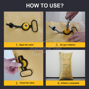 Đa-hai lớp túi khí chèn lót cho tăng cường sức mạnh tái sử dụng và có thể tái chế làm bằng giấy kraft và PP dệt cho container sử dụng - Product Image 4