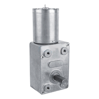 Couple élevé Miniature Dc 6v 12v 24v 10 20 30 tr/min Turbine en métal autobloquant réversible moteur réducteur à vis sans fin avec encodeur