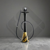 Narguilé de luxe en acier inoxydable, original, en marbre, en pierre unique, narguilé de grande taille