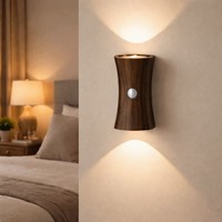 Lampes murales LED néon RGB effet coucher de soleil, détecteur de mouvement, sans fil, magnétiques, rechargeables par USB, pour chevet, décoration intelligente pour la maison, veilleuses