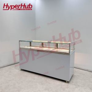Vitrina Refrigerada para Pasteles con Cuerpo de Acero, Enfriamiento por Aire, Alta Transparencia, Iluminación LED, Diseño Cuadrado, Fabricada en China - Product Image 4