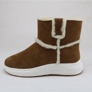 חצי אתחול לנשים חום מקרית שלג מגפי הנעל - Product Image 3