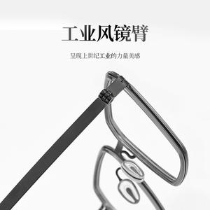 Montures de lunettes rectangulaires pleine monture Linde 2715 pour hommes, légères, en titane pur, pour verres correcteurs, fabriquées à Danyang - Product Image 3