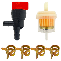 Kit de coupure de carburant 1/4 et filtre à carburant en ligne pour petits moteurs, idéal pour tondeuses à gazon, générateurs et travaux de réparation de moteurs de jardin