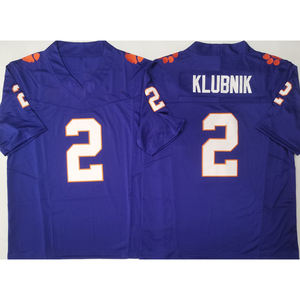 Grosir Clemson Jersey Universitas 2 Cade Klubnik 16 trovor Lawrence pendek sejuk dijahit terbatas Amerika - Product Image 6