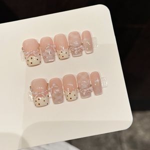 Nuevo Producto Lanzado, <span class=keywords><strong>Uñas</strong></span> Postizas Hechas a Mano con Cristales de Mariposa Morada, <span class=keywords><strong>Polvo</strong></span> Brillante en Tono Púrpura, Efecto Ojo de Gato - Product Image 6