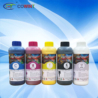 Encres de transfert à base d'eau Cowint CMYK White Watermark Eco-friendly pour l'impression numérique sur film PET, textile et t-shirt