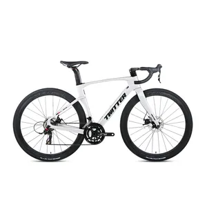 Bicicleta de estrada bike 700c twitter cascalho, v3 rs 12s, roda de liga de carbono aero bike corrida al7005