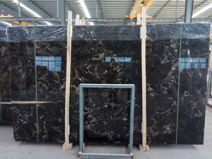 Baldosa de mármol negro pulido Natural, <span class=keywords><strong>marmol</strong></span>,pisos de <span class=keywords><strong>marmol</strong></span>, revestimiento Interior 3d, suelo de pared italiano, Galaxia mate - Product Image 4