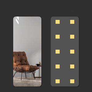 Dibangni personnalisé décor à la <span class=keywords><strong>maison</strong></span> auto-adhésif Flexible lumière sans verre non verre salle de bain maquillage <span class=keywords><strong>maison</strong></span> décoration miroirs - Product Image 2