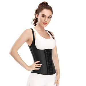 Chaleco Moldeador de Látex para <span class=keywords><strong>Mujer</strong></span> Entrenador de Cintura <span class=keywords><strong>Faja</strong></span> Corsé <span class=keywords><strong>Reductora</strong></span> de Vientre con 25 Varillas de Acero - Product Image 3