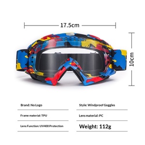 <span class=keywords><strong>Gafas</strong></span> de Motociclismo Todoterreno, Resistentes al Viento y a las Salpicaduras, con Marco Completo y Resistentes a Impactos, Modelo X600, Unisex, para Motociclismo Harley, Senderismo y Deportes - Product Image 4