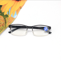 Nouvelles lunettes de lecture tendance, monture noire simple en plastique PC, verres transparents anti-lumière bleue, pour hommes et femmes, toutes formes de visage
