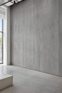 Carrelage en porcelaine flexible à texture béton moulé bois, gris <span class=keywords><strong>ciment</strong></span>, pierre souple pour façade architecturale - Product Image 2