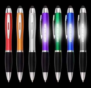 Stylo stylet en métal classique papeterie de bureau stylo à bille logo LED stylo lumineux pour la <span class=keywords><strong>promotion</strong></span> de la publicité d'entreprise - Product Image 2