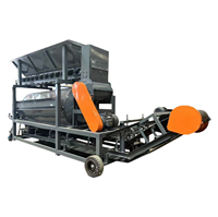 Machine de criblage de broyeur d'alimentation de trémie pour la ligne de traitement d'engrais organique et de compostConcassage