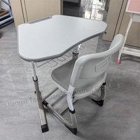Ensemble de bureau et chaise scolaire modulaire collaboratif de haute qualité, réglable en hauteur, trapézoïdal, ergonomique, pour salle de classe STEM, KD