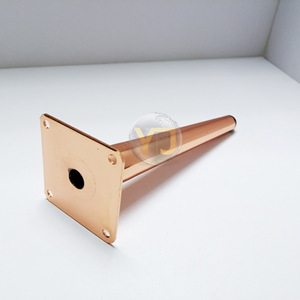 YIJUN Furniture Legs Tapered Rose Gold 966 Modern Minimalist Easy Installation - Product Image 4