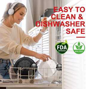 Tazón Desmenuzador de Carne de Pollo, Herramienta Giratoria, Base Antideslizante, Tapa Transparente, Plástico PP de Grado Alimenticio Personalizado, Resistente al Calor - Product Image 6