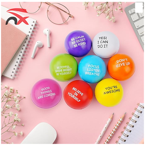 Juguetes Antiestrés de Esponja Suave y Coloridos, Pelotas de Estrés Motivacionales <span class=keywords><strong>para</strong></span> Relajarse, Entretenimiento Diario, <span class=keywords><strong>Regalo</strong></span> - Product Image 6