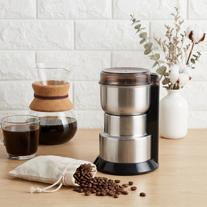 เครื่องบดเมล็ดกาแฟไฟฟ้าแบบพกพาขนาดเล็กสำหรับใช้ในบ้าน ทำจากสแตนเลส 304 เกรดอาหาร คุณภาพสูง - Product Image 4