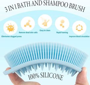 Cepillo de Silicona para el Cuerpo, Estilo Simple, Exfoliante, para Champú y Baño, Venta al Por Mayor de Fábrica - Product Image 3