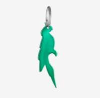 Décapsuleur porte-clés en forme de perroquet promotionnel, logo personnalisé gravé, cadeau d'entreprise personnalisé, nouveauté tropicale