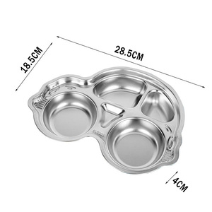 <span class=keywords><strong>Plateau</strong></span> de service en acier inoxydable de qualité alimentaire Tianxing 304, <span class=keywords><strong>plateau</strong></span> de service pour le déjeuner et le dîner, récipient alimentaire de dessin animé pour enfant - Product Image 5