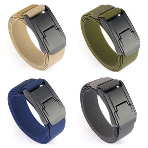 高品質メンズタクティカルベルト ウェビングベルト 調整可能タクティカルスタイルナイロンベルト メタルバックル付き - Product Image 5