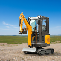 Mini-excavatrice sur chenilles compacte tout-terrain JIAHE 8016 de 1,6 tonne avec moteur Euro 5, boîte de vitesses, roulement, engrenage, pompe moteur haute performance de 10,2 kW, garantie 1 an