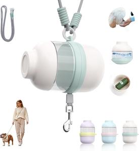 Botella de Agua Portátil para Perros con Correa Manos Libres, Accesorios Todo en Uno para Pasear Perros con Diseño Retráctil, Tazón de Agua Portátil - Product Image 1