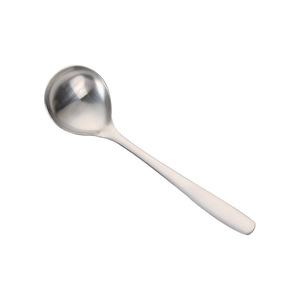 304 Stainless Large Soup Spoon, Thickened Deep Round Head, Buffet & Porridge Use - Product Image 5