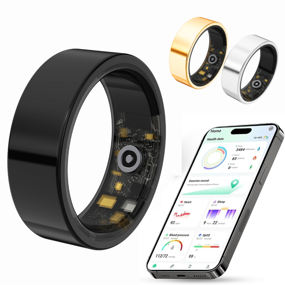 Водонепроницаемый фитнес-трекер из нержавеющей стали Smartring для мужчин и женщин монитор здоровья фитнес спорт отслеживание шагомер смарт-кольцо
